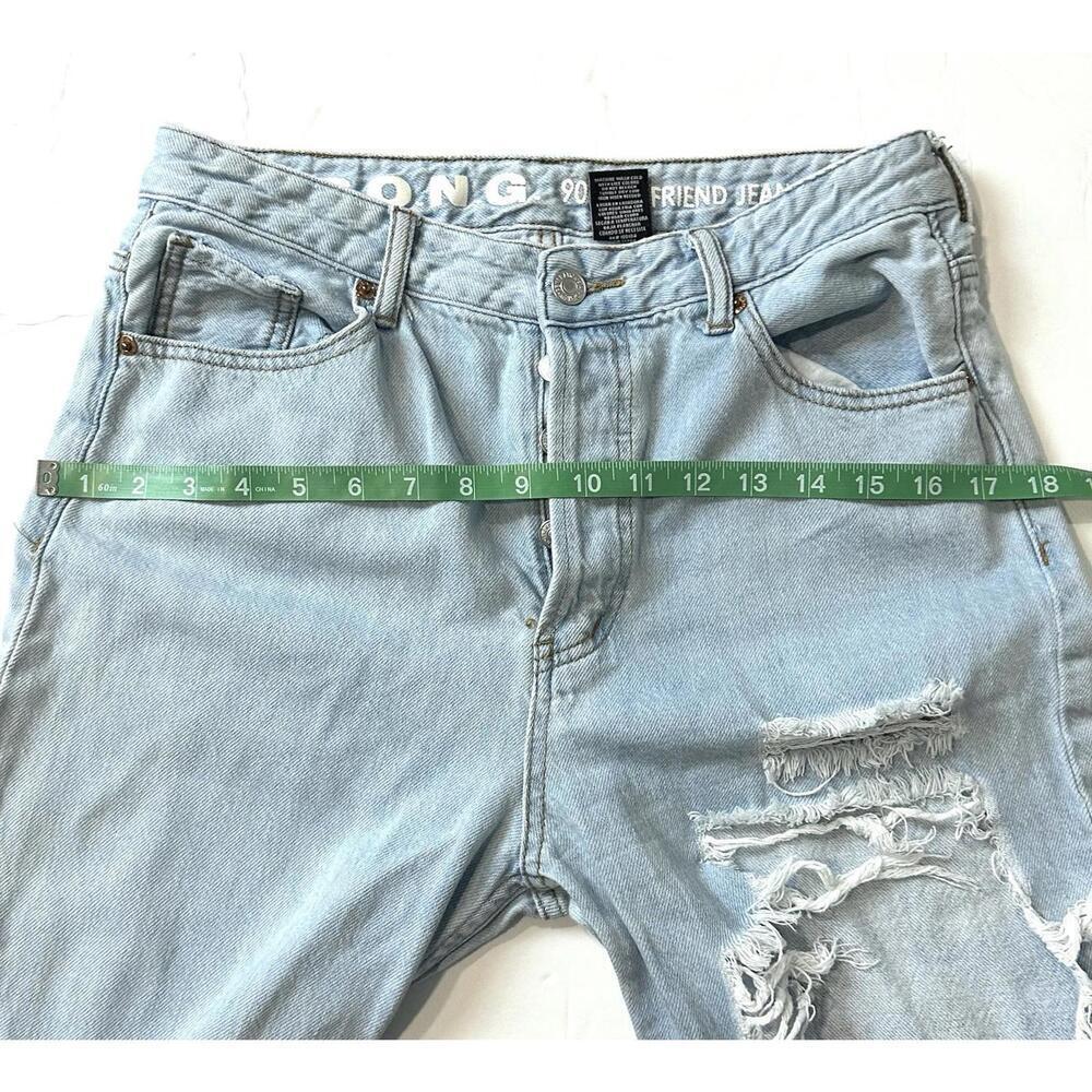 S.O.N.G. 90s Boyfriend Jeans Destroyed Light Blue Size 9/29 - Picture 10 of 15